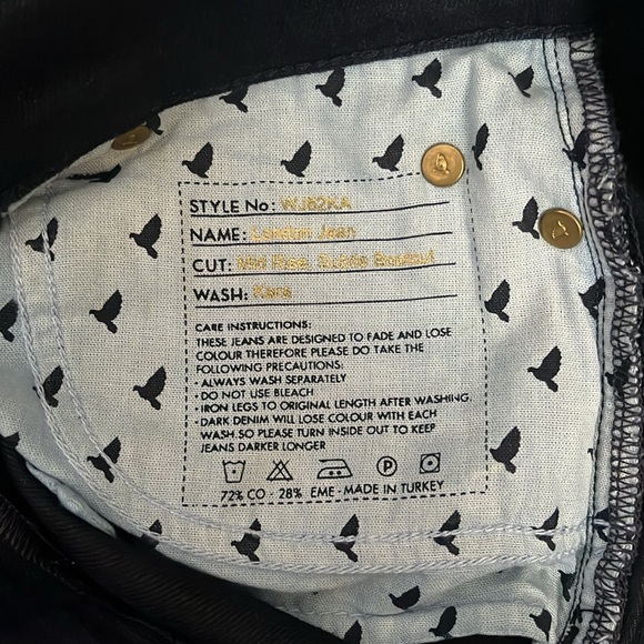 Mih Mid Rise Dark Wash Bootcut Jeans - The London Jean - Picture 8 of 12